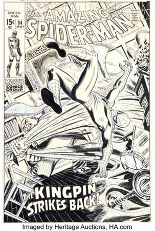 John Romita Sr. The Amazing Spider-Man #84 Kingpin Cover Original Art (Marvel, 1970).... by John Romita Sr - Auction record, sale price, and art valuation. Compare with similar artists and explore comparable artworks.