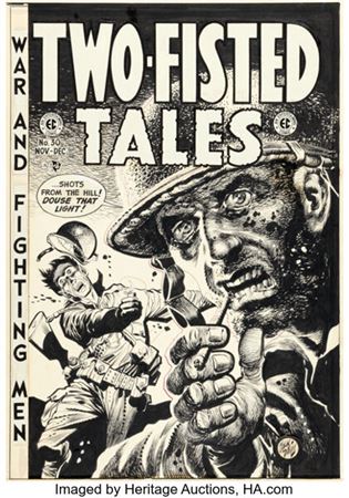 Jack Davis Two-Fisted Tales #30 Cover Original Art (EC, 1952)....