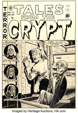 Al Feldstein Tales from the Crypt #23 Cover Original Art (EC, 1951)....