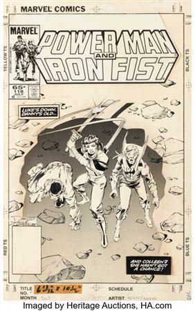 Mark "M. D." Bright and Jerry Acerno Power Man and Iron Fist #118 Cover Original Art (Marvel, 1985)....