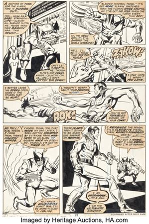 Tony DeZuñiga The X-Men #110 Story Page 13 Original Art (Marvel, 1978). ...