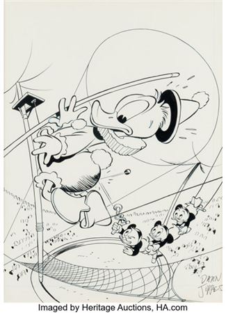 Daan Jippes Donald Duck #261 Cover Original Art (Gladstone, 1988)....