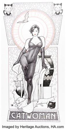 Frank Cho Catwoman #75 Variant Cover Original Art (DC, 2025)....