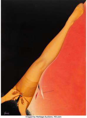 Berkshire Hosiery advertisement by Rudy Garcia - Auction record, sale price, and art valuation. Compare with similar artists and explore comparable artworks.