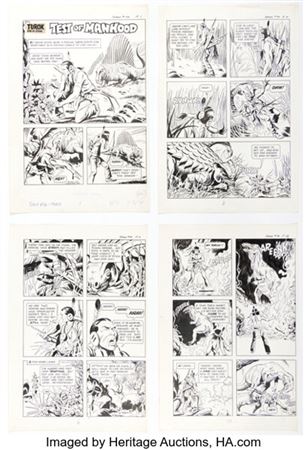 Son of Stone #96 Story Pages Original Art Group of 6 (Gold Key, 1975)