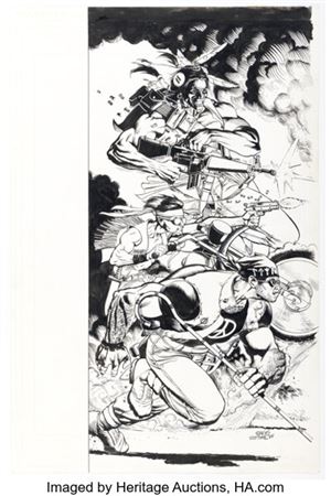 Rags Morales Geomancer #5 Turok Cover Original Art (Valiant, 1995).... by Rags Morales - Auction record, sale price, and art valuation. Compare with similar artists and explore comparable artworks.