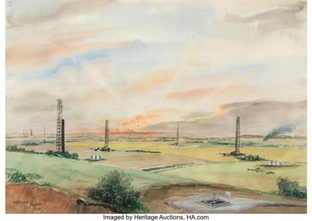 Valley with Rigs and Tank Batteries