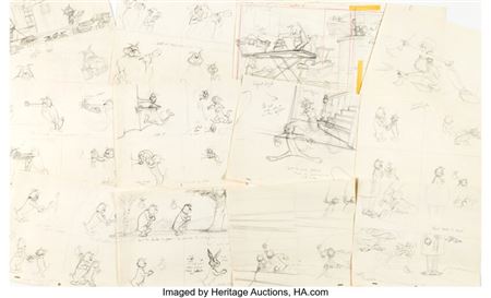 Pet Peeve Tom, Jerry, and Spike with Owners George and Joan Storyboard/Layout Drawing Sequence of 90 Attributed to Joe... (Total: 90 ) by Joe Roland (Joseph) Barbera - Auction record, sale price, and art valuation. Compare with similar artists and explore comparable artworks.