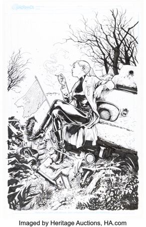 Gabriel Andrade Über Invasion #3 Variant Cover Original Art (Avatar Press, 2017)....