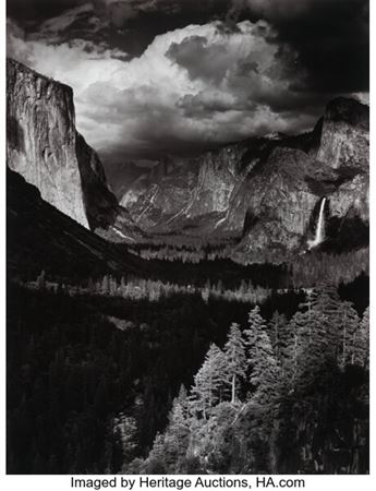 Thunderstorm, Yosemite Valley, California (from Yosemite and the Range of Light)
