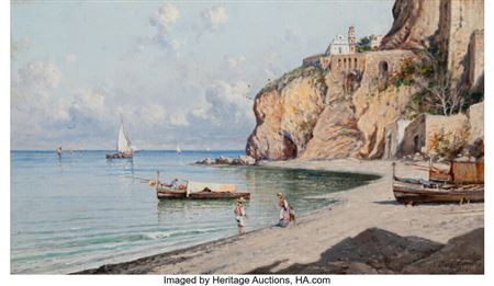 Figures on the beach, Naples
