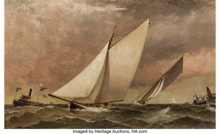 Yacht America Racing in America’s Cup