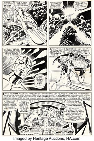 Jack Kirby and Joe Sinnott Fantastic Four #76 Story Page 11 Silver Surfer Original Art (Marvel, 1968)....
