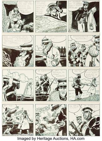 Hugo Pratt La Jeunesse de Corto Maltese Story Page Original Art (Magazine à Suivre #51/Casterman, 1982)....