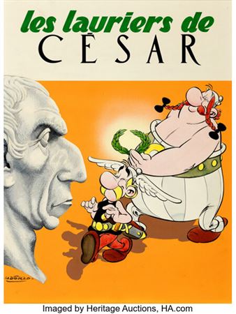 Albert Uderzo Astérix Les Lauriers de César #18 Cover Original Art (Dargaud, 1972)....