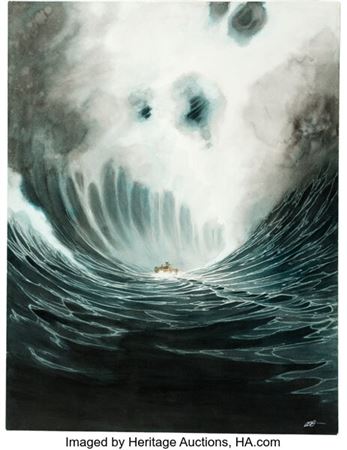 Olivier Boiscommun Lueur de Nuit Illustration Original Art (Glénat, 2013). ...
