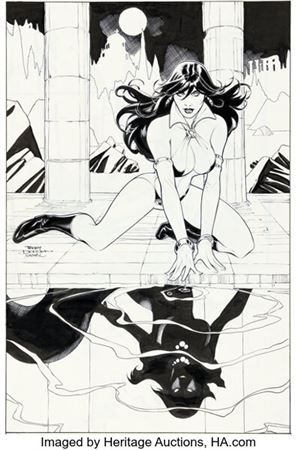 Terry Dodson and Rachel Dodson Vampirella #4 Cover Original Art (Dynamite, 2014)....