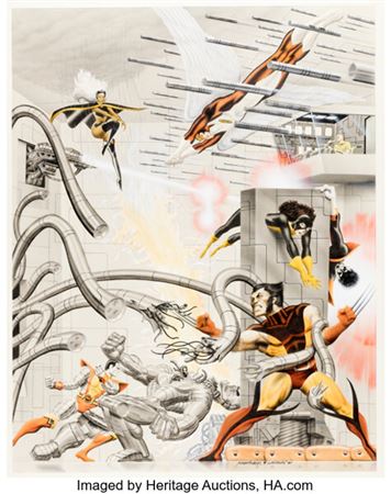 Rich Larson and Steve Fastner Marvel Super Hero Portfolio: Uncanny X-Men Illustration Original Art (S.Q. Productio... by Rich Larson - Auction record, sale price, and art valuation. Compare with similar artists and explore comparable artworks.