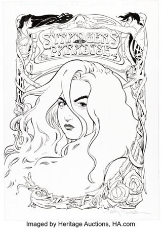 Terry Moore Strangers in Paradise #5 Cover Original Art (Abstract Studio, 1995)....