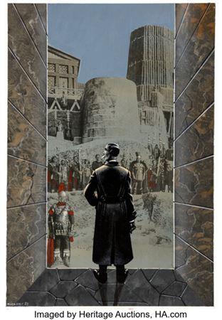 Jean-Michel Nicollet Lest Darkness Fall Cover Original Art (NéO, 1983)....