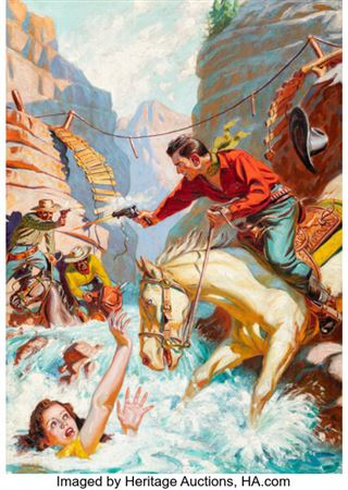 Saga of the Singing Gunman, Lariat Story pulp magazine cover