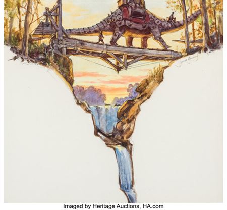 Drawbridge, Dinotopia interior study