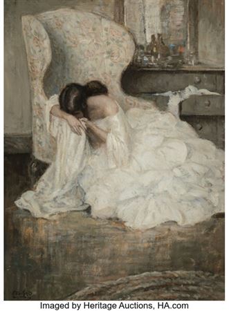 The Conversion of John Carter, Redbook interior by Edmund Franklin Ward - Auction record, sale price, and art valuation. Compare with similar artists and explore comparable artworks.