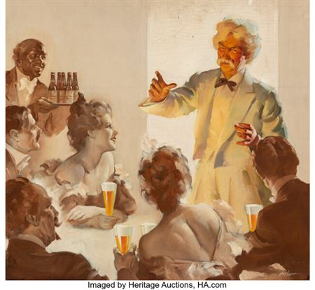 Budweiser ad by Alexander Kortner - Auction record, sale price, and art valuation. Compare with similar artists and explore comparable artworks.