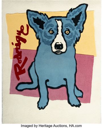 Blue Dog Rug
