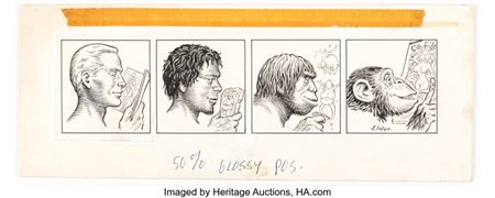 Bill (Will) Elder Humbug #5 "Evolution in Publishing" Illustration Original Art (Humbug Publications, 1957)....