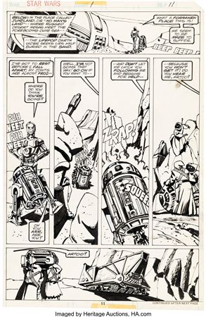 Star Wars #1 Story Page 7 Original Art (Marvel, 1977) by Howard Chaykin - Auction record, sale price, and art valuation. Compare with similar artists and explore comparable artworks.