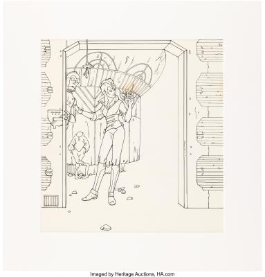 Star Wars Droids Kea Moll Cardback Line Art