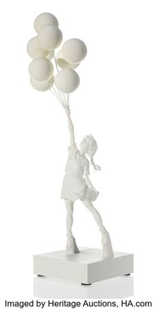 Flying Balloon Girl (White)