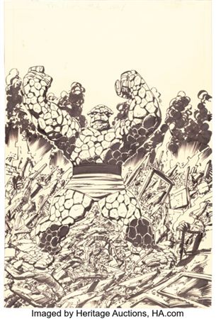 John Byrne The Thing #1 Cover Original Art (Marvel, 1983)