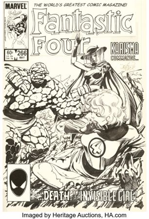 John Byrne Fantastic Four #266 Cover Original Art (Marvel, 1984)