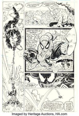 Erik Larsen and Keith Wilson The Amazing Spider-Man #332 Venom Story Page 18 Original Art (Marvel, 1990)