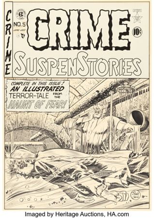 Johnny Craig Crime SuspenStories #5 Cover Original Art (EC, 1951)