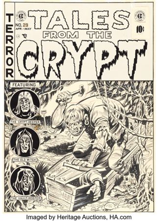 Jack Davis Tales From The Crypt #29 Cover Original Art (EC, 1952) by Jack Burton Davis - Auction record, sale price, and art valuation. Compare with similar artists and explore comparable artworks.