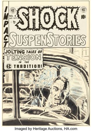 Wally Wood Shock SuspenStories #4 Cover Original Art (EC, 1952)