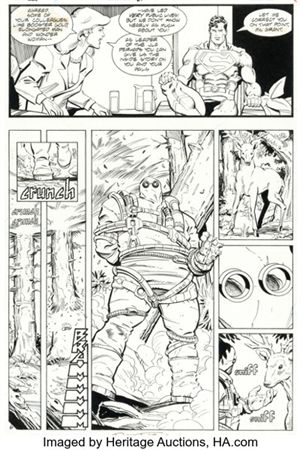 Dan Jurgens and Rick Burchett Justice League America #69 Doomsday Story Page 8 Original Art (DC, 1992) by Dan Jurgens - Auction record, sale price, and art valuation. Compare with similar artists and explore comparable artworks.