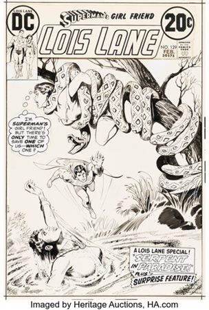 Bob Oksner Superman's Girlfriend, Lois Lane #129 Cover Original Art (DC, 1973)