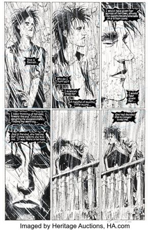 Jill Thompson and Vince Locke Sandman #42 Story Page 9 Original Art (DC, 1992)