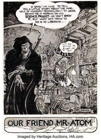 Greg Irons Slow Death #9 "Our Friend Mr. Atom" Complete 9-Page Story Original Art (Last Gasp, 1978). ... (Total: 9 Original Art) by Greg Irons - Auction record, sale price, and art valuation. Compare with similar artists and explore comparable artworks.
