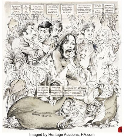 Mort Drucker MAD #209 "Invasion of the Booty Snatchers" Complete 7-Page Story Original Art (EC, 1979).... (Total: 7 Original Art)