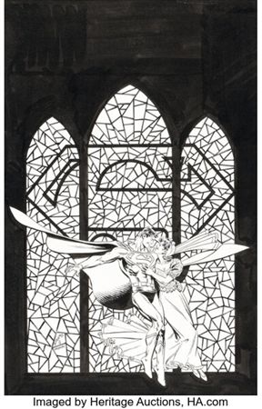 Dan Jurgens and Jerry Ordway Superman: The Wedding and Beyond Cover Original Art (DC, 1997)