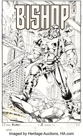 Carlos Pacheco and Cam Smith Bishop #3 Cover Original Art (Marvel, 1995)