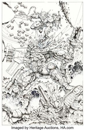 Stephen Platt Prophet Promotional Illustration Original Art (Image, 1994) by Stephen Platt - Auction record, sale price, and art valuation. Compare with similar artists and explore comparable artworks.