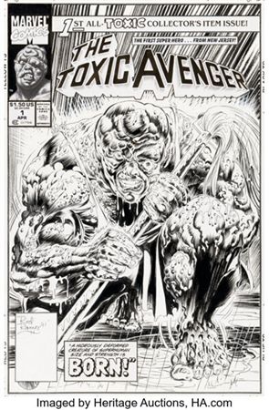 Rodney Ramos and Armando Gil Toxic Avenger #1 Cover Original Art