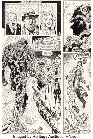 Rick Veitch and Alfredo Alcala Swamp Thing #52 Story Page 14 Original Art (DC, 1986)