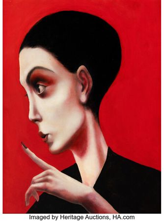 Woman pointing finger